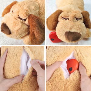 5 in 1 nuovo cucciolo accompagnano Kit di avviamento per alleviare l'ansia del battito cardiaco giocattoli di peluche cucciolo che masticano coperta morbida giocattolo - Product Image 5