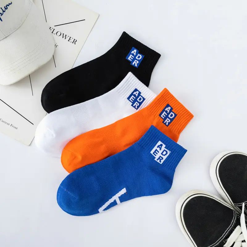Spring/Summer Cotton Socks Fashion Trend Men's Sports Socks Street Hip Hop Fashion Socks