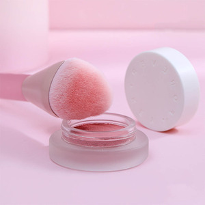 Nouvelle boîte individuelle de pinceaux de maquillage professionnels en forme de cœur pour artiste maquilleur, avec manche en poils synthétiques, idéal pour le cache-cernes et les joues – Idée <span class=keywords><strong>cadeau</strong></span> Saint-Valentin HQ - Product Image 4