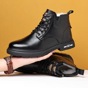 <span class=keywords><strong>Botas</strong></span> de herramientas para hombre <span class=keywords><strong>Botas</strong></span> Martin <span class=keywords><strong>Botas</strong></span> de Trabajo y Seguridad Chukka Senderismo & Trekking Cuero High Top Mid-Top Lace up <span class=keywords><strong>Botas</strong></span> de nieve de algodón - Product Image 4