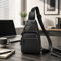 Sac à dos de voyage pour homme MARRANT avec fermeture éclair, sac à bandoulière en cuir, sac à bandoulière en cuir de créateur, sacs de poitrine en cuir pour homme