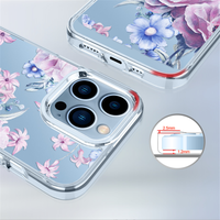 Coque de téléphone portable de luxe avec motif de fleurs personnalisées pour iPhone 14 Pro Max, vente en gros, offre spéciale