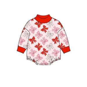 Combinaison pour bébé fille avec nœuds d'amour pour la Saint-Valentin - Product Image 6