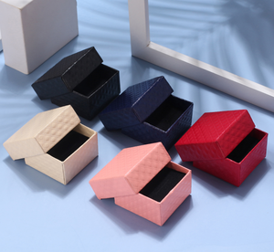 RINNTIN JB06礼品盒定制珠宝包装Embalaje Para Joyeria多色纸珠宝盒首饰盒包装 - Product Image 1