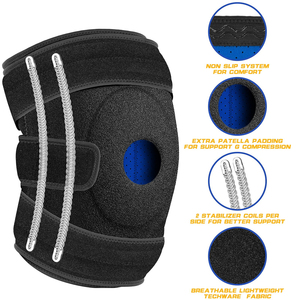 <span class=keywords><strong>Rodillera</strong></span> Deportiva de Compresión con Estabilizadores <span class=keywords><strong>Laterales</strong></span> de Resorte, Correas Ajustables <span class=keywords><strong>para</strong></span> Hombres y Mujeres, Ideal <span class=keywords><strong>para</strong></span> Fitness - Product Image 2