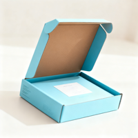 Caja de Regalo de Cartón Reciclable Ecológica Personalizada con Laminación Mate y Diseño Moderno de Avión en Relieve