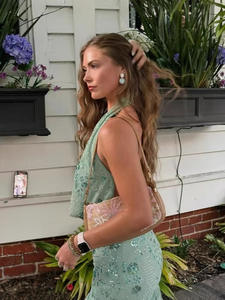 Design di moda da donna abito senza maniche con scollo a V con scollo a V con scollo a collo basso senza schienale - Product Image 5