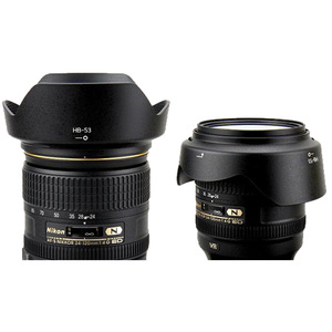Pare-soleil Nikon Hb-53 pour D750 D610 24-120mm, monture à baïonnette réversible en plastique - Product Image 4