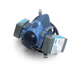 CE EN140批准半面罩呼吸器可重复使用防尘口罩食品级硅胶半面罩wtih P100微粒过滤器