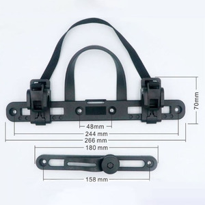 <span class=keywords><strong>Porte</strong></span>-vélo arrière avec crochet en plastique Kit de sacoche de bicyclette avec boucles de <span class=keywords><strong>bagage</strong></span> de vélo <span class=keywords><strong>Accessoires</strong></span> de sacoche latérale - Product Image 5