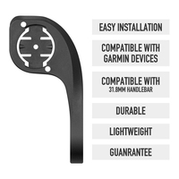 Garmin dudukan komputer sepeda, aksesori bersepeda Digital yang kompatibel dengan plastik GPS untuk stang sepeda