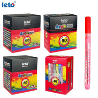 Lot de 100 Marqueurs Acryliques Indélébiles et Étanche pour Graffiti, Dessin et Peinture à Base d'Eau, Conditionnement en Boîte, 1 Pièce