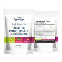 OEM Private Label Citroen Watermeloen Passievrucht Smaken Creatine Monohydraat Elektrolyten Mix 30 Stick Packs