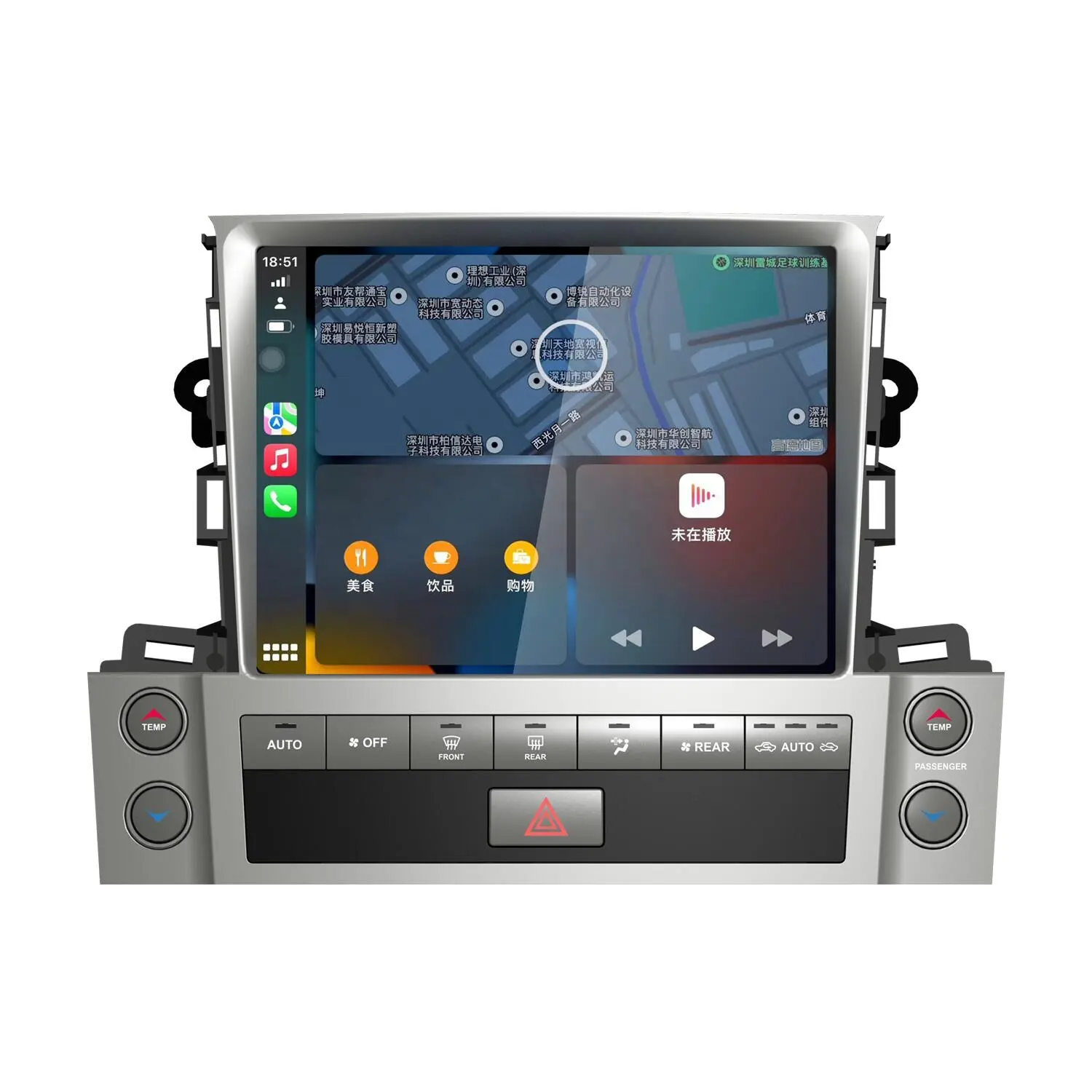 Android 12 Auto vertikaler Touchscreen Autoradio Multimedia Video-Player Navigation für Lexus LX570 2007 2008 2009-2015 10,4 Zoll
