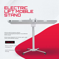 Soporte Universal Eléctrico Blanco y Negro con Control Remoto para Ajuste Flexible, para Lámpara de Terapia de Luz Roja LED para Belleza en el Hogar