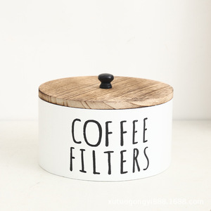 Round Storage <strong>Box</strong> <strong>Wooden</strong> <strong>Laundry</strong> Room <strong>Laundry</strong> Bead Storage <strong>Box</strong> with Lid Desktop Coffee Filter Storage <strong>Wooden</strong> <strong>Box</strong> - Product Image 4