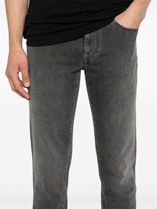 YKMOZI hommes décontracté bleu foncé Denim jean droit Logo personnalisé imprimé gothique Vintage régulier coton lavé Technique mince été - Product Image 5