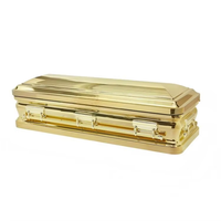 Ataúd de Estilo Europeo Personalizable OEM para Adultos, Suministro Funerario de Metal de Alta Calidad con 1 Año de Garantía, Marca de Bajo Precio