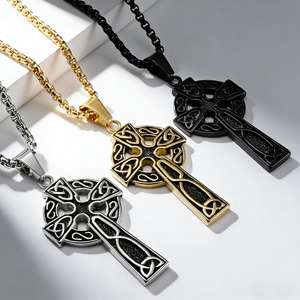 Collar de Acero de Titanio con Diseño de Nudo Celta, Unisex, para Uso Diario - Product Image 1