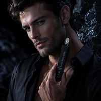 Parfum en roll-on à la vetiver foncé, au poivre et à l'ambre, 10 ml, huile parfumée pour homme, étiquette privée, parfum personnalisé
