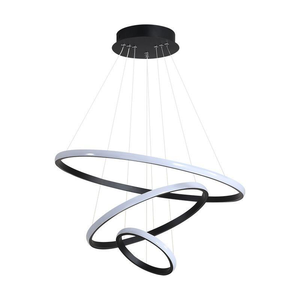 <span class=keywords><strong>Lampadario</strong></span> a Sospensione LED Moderno a Forma di Anello, Lampada a Sospensione Art Deco per Sala da Pranzo e Soggiorno - Product Image 6