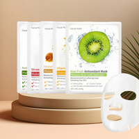 Soins de la peau anti-âge visage masque facial plante naturelle fruit Vc oem feuille de blanchiment masque facial hydratant