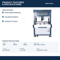 Estación de Atornillado Automático con Control por PC Industrial, Posicionamiento por Visión, Flujo de Trabajo de Doble Estación, Motor Paso a Paso y Rodamiento
