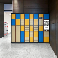 Casier à colis intelligent sans écran tactile, armoire de livraison de colis en libre-service avec code QR pour appartements communautaires intérieurs et extérieurs