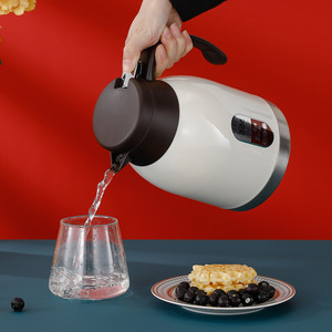 Bouteille isotherme ronde en acier inoxydable 304 pour eau chaude, distributeur d'eau domestique et commercial - Product Image 1