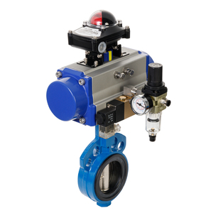 Hat92d Pn16 Pneumatic Double-acting Central-line with Limit Switch <b>Box</b> for Water Applications - Product Image 2