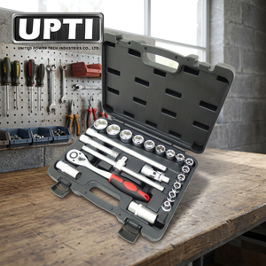 UPTI Taiwan-Made Professional 21pcs 1/2" Dr. Socket Set High Quality Hand <b>Tool</b> Set with OEM/ODM Support Blow Mold Case - Product Image 3