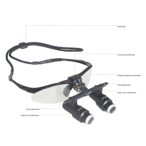 Loupe à filetage à sens unique pour instrument vétérinaire 6.0X avec cadre dentaire de microchirurgie générale binoculaire par <span class=keywords><strong>Kepler</strong></span> - Product Image 4