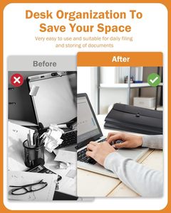 Mở rộng accordion tập tin thư mục phân loại tài liệu tùy chỉnh 13 túi nhựa A4 tập tin lưu trữ Organizer cho du lịch nhà sử dụng văn phòng - Product Image 6