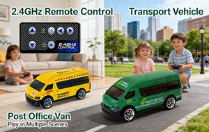 Camioneta de Reparto RC de Aleación 1:64, 2.4GHz, Doble Modo, Control por Aplicación y Control Remoto, Mini Coche RC con Sensor de Gravedad, Música y Sonido, Regalo para Niños - Product Image 2