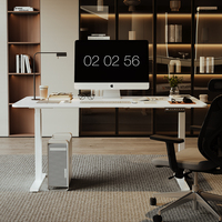 Table de bureau debout de jeu d'ascenseur de bureau réglable en hauteur électrique de double moteur professionnel
