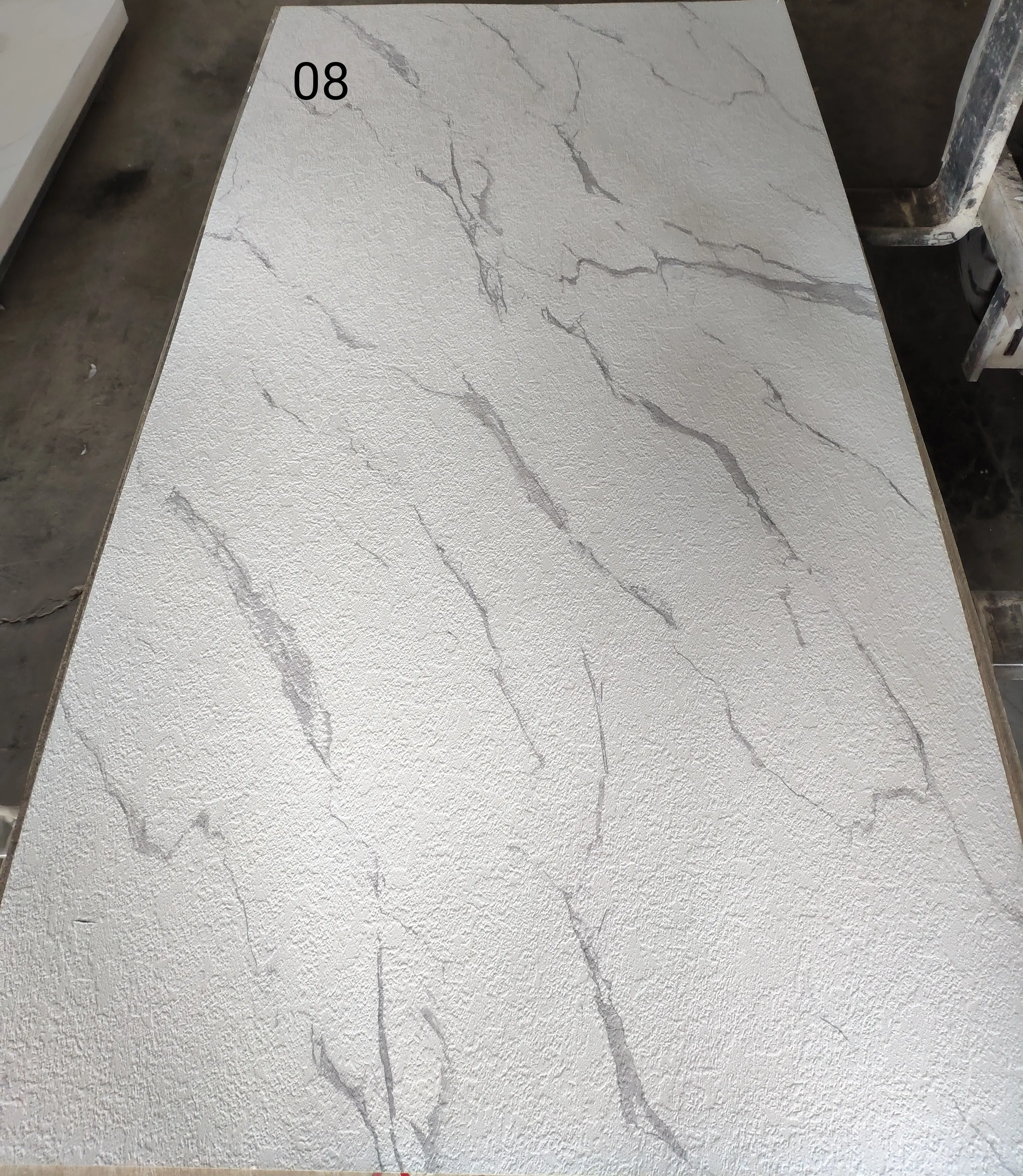 Chinese Manufacturer 4*8 ft 3mm PVC Plastic Wall Panels Matt Finishing PVC Marble Alternative Sheet