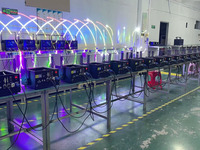 Projecteur laser 3D RGB pleine couleur 120W 5W+6W avec contrôle DMX512 pour les fêtes, les discothèques, les scènes, les DJ, les lumières de boîte de nuit