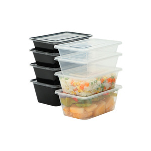 Disposable Rectangular Food Grade <b>Plastic</b> <b>Lunch</b> <b>Box</b> With Lid For Restaurants And Commercial Takeout Packaging - Product Image 4