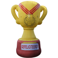 Coupe trophée gonflable AIRFUN en PVC Oxford personnalisée modèle de trophée de football gonflable doré en plastique