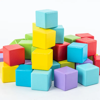 Cubes en bois pour enfants, blocs de construction pour la pensée spatiale, puzzle 3D, entraînement à la pensée, éducation, cube d'activités en bois, jouet éducatif