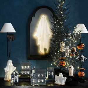 Nouveauté : Cadre photo en bois ondulé avec miroir holographique fantôme pour Halloween, décoration murale pour la maison et le magasin, ambiance effrayante - Product Image 5
