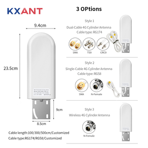 Outdoor High Gian 20Dbi cilindro Dual Antenna 4G 5G connettore SMA Mimo Smart Antenna con SMA maschio - Product Image 3