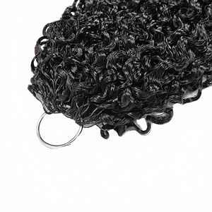 Extensions de cheveux vierges vietnamiennes bouclées de haute qualité, à double trame, avec conception de fil invisible pré-bouclée, pour un effet plume. - Product Image 3