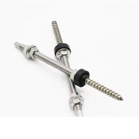 Boulon de fixation pour panneau solaire sur toit en acier inoxydable chinois SS304/SS316, norme DIN, finition lisse, fixation pour panneau solaire sur toit en pente