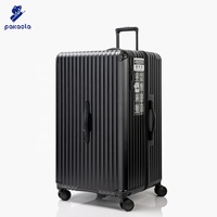 Maleta Rígida Personalizada OEM de 33 Pulgadas con Apertura Lateral, Ruedas Silenciosas con Freno, Diseño Clásico Moderno y Elegante, Gran Capacidad, TSA