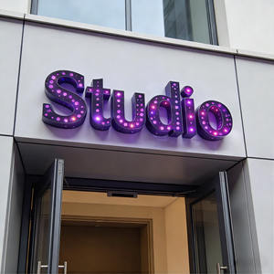 Personnalisation d'usine, lettres de ciel étoilé entièrement perforées à haute luminosité, ciel étoilé nocturne extérieur, signalisation lumineuse 3D - Product Image 2