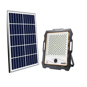 Luz de inundación solar ESG mejor precio 100W 200W 300W con cámara exterior impermeable interior