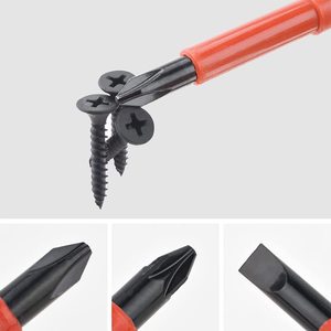 Set di attrezzi isolati per elettricisti con tester di tensione, cacciaviti e pinze per riparazioni elettriche - Product Image 4