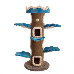 คอนโดแมวทรงดอกทานตะวันพร้อมที่นอนและเสาข่วนเล็บสำหรับแมว - Product Image 4