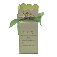 Boîte cadeau en carton biodégradable à couvercle en forme de pétale, imprimée sur mesure, pour ensemble de soins de la peau, emballage pour crème pour le visage, soins de la peau, satin